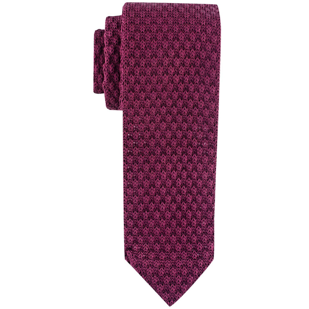 knitted maroon tie