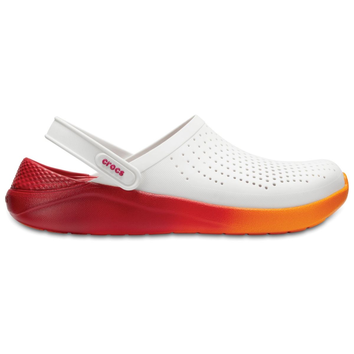 Crocs literide best sale white orange