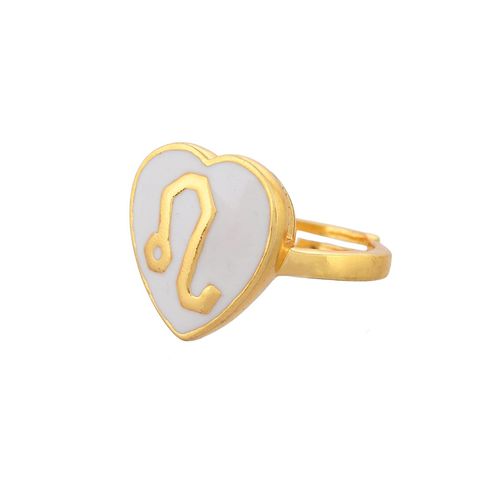 Buy Voylla Zodiac Leo Enamel Ring Online