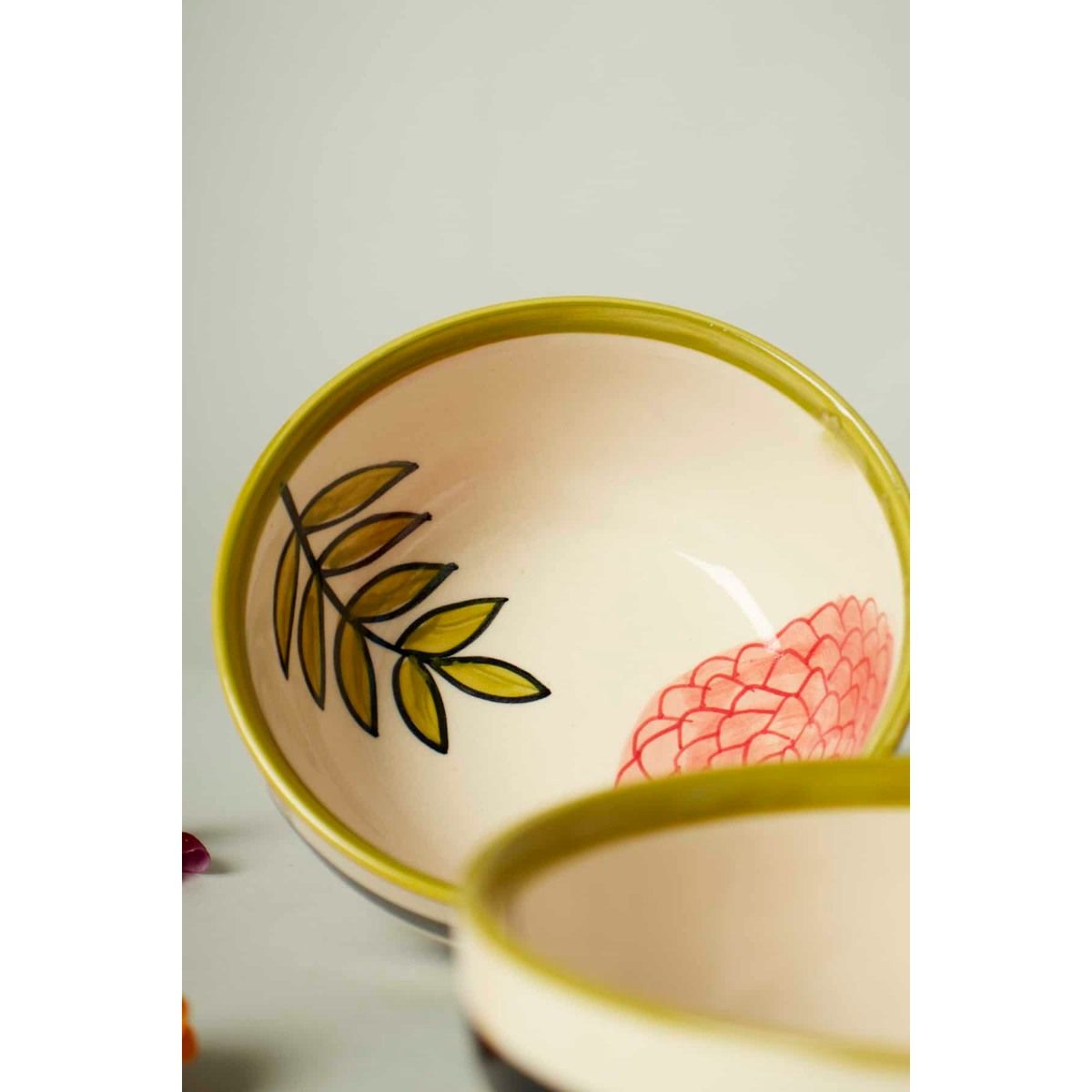 Freedom Tree MultiColor House Ceramic Soup Bowl (Set of 2) 150 ml Buy