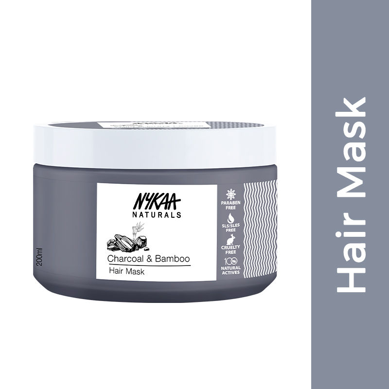 Nykaa Naturals Charcoal & Bamboo Deep Detox & Cleanse Paraben and Sulphate Free Hair Mask