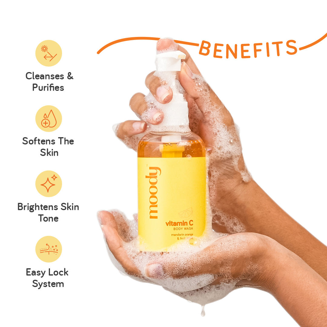 Moody Vitamin C Body Wash With Mandarin Orange & Fruit AHAs Buy Moody Vitamin C Body Wash With