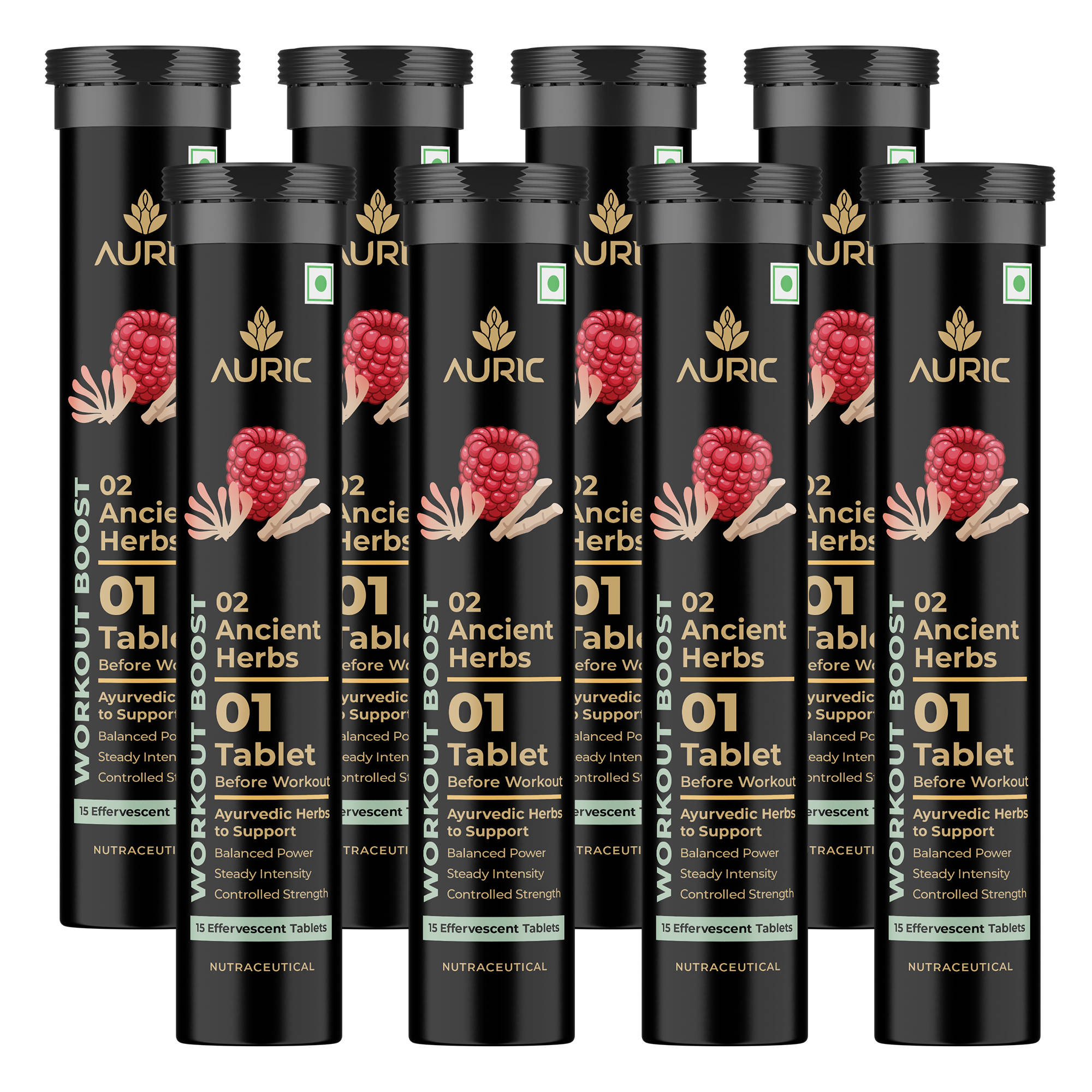 Auric Ancient Herbs Workout Boost Tablets - Pack Of 8