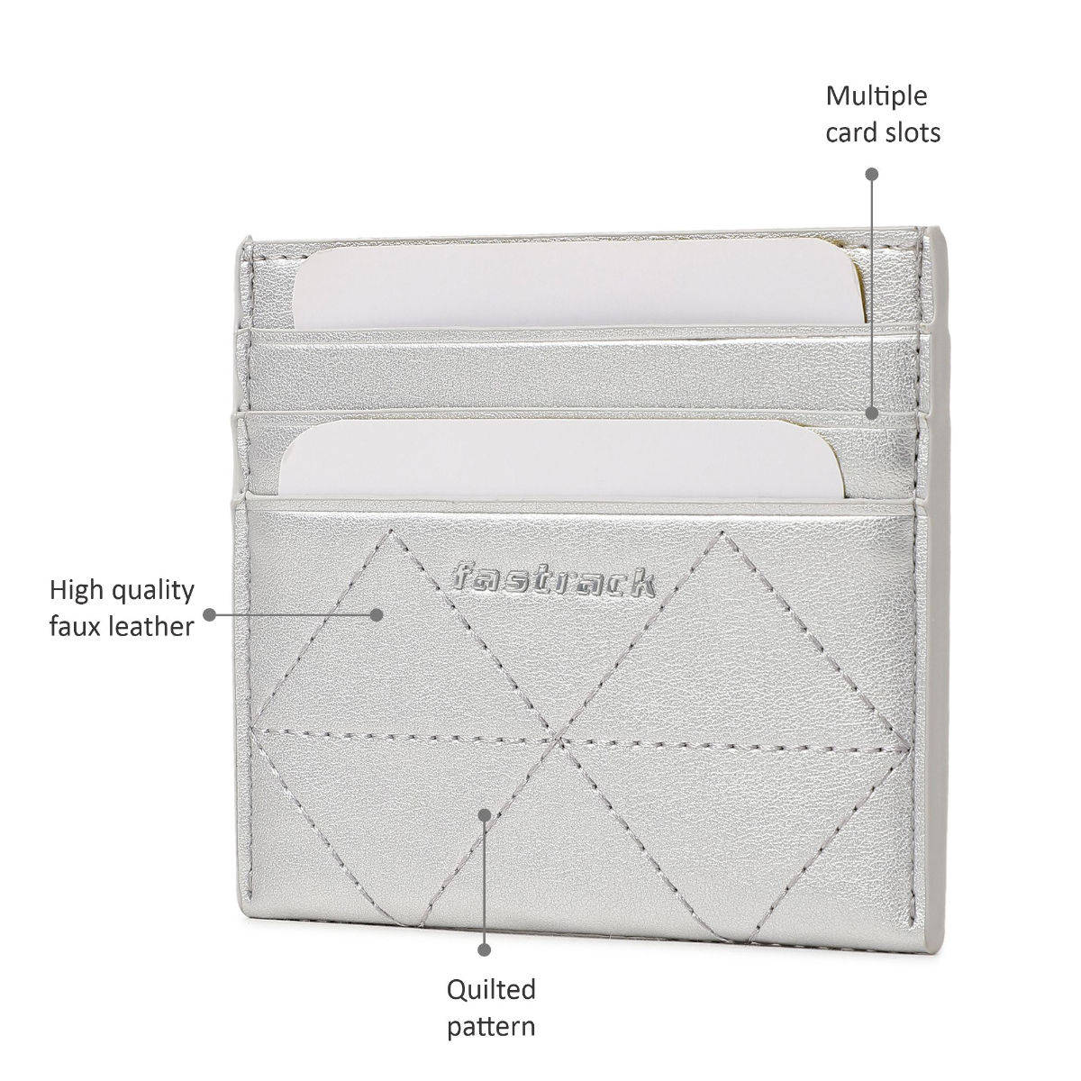 Fastrack Case Buy Fastrack Silver Solid Card Case Online
