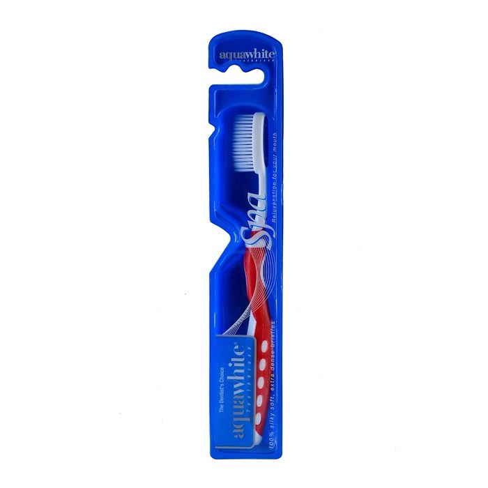 Aquawhite Spa Silky Soft Bristles Toothbrush - Red