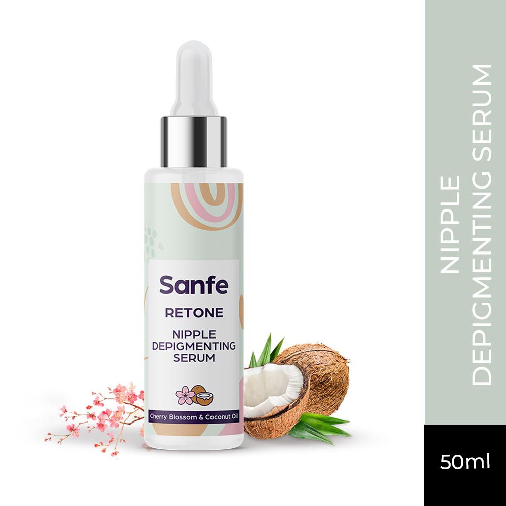 Sanfe Retone Nipple Depigmenting Serum with Cherry Blossom & Coconut Oil
