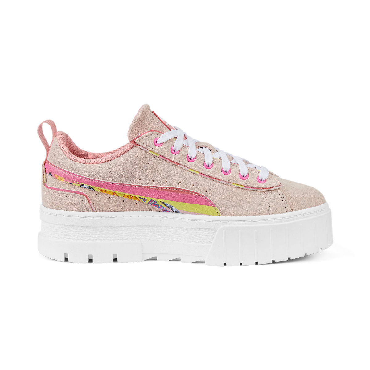 puma platform trace rosa