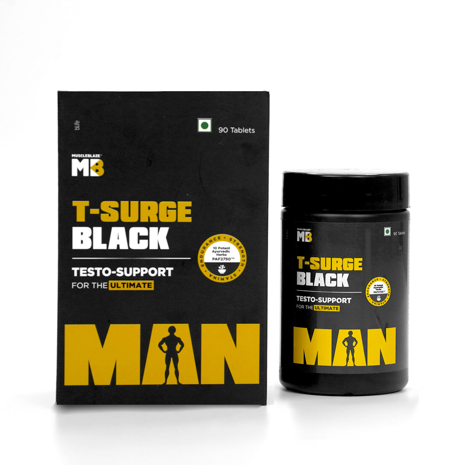 Buy MuscleBlaze TSurge Black Testosterone Booster For Men Online