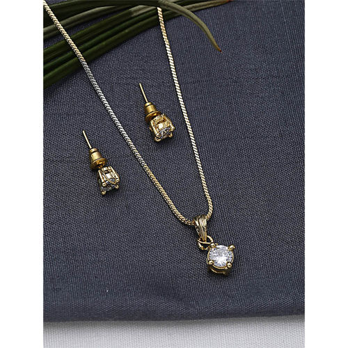 Zerokaata American Diamond Stud Pendant Necklace Set Buy Zerokaata American Diamond Stud Pendant Necklace Set Online At Best Price In India Nykaa Korean pendant set is the one with the speciality of korea in design, make and style of the jewels in the pendant set, which includes a pendant and similar design of the earrings. zerokaata american diamond stud pendant necklace set