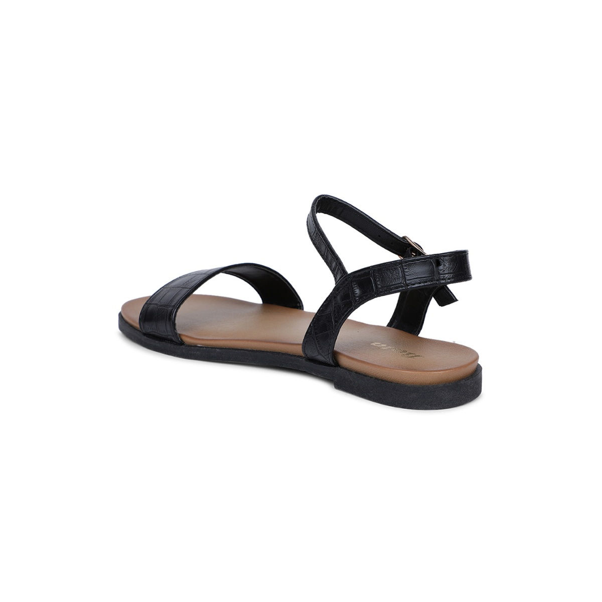 Bata Textured Black Sandals: Buy Bata Textured Black Sandals Online at ...