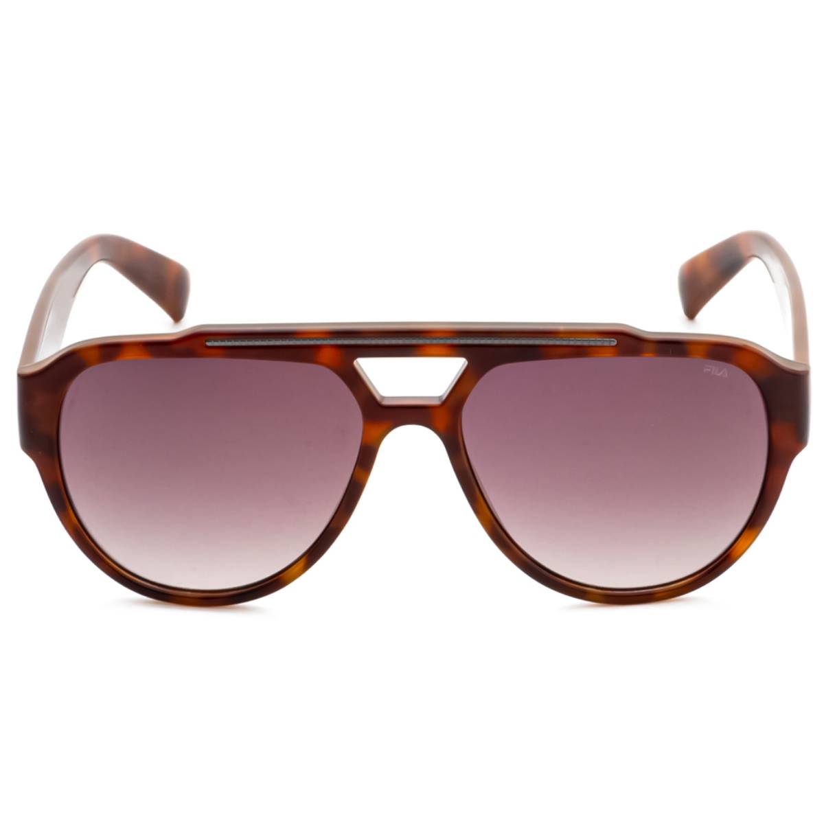 FILA Full UV Protected Gradient Brown Lens Full Rim Pilot Sunglasses (57)