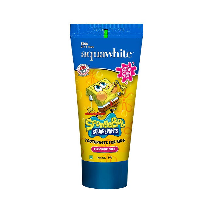Aquawhite Spongebob Squarepants Toothpaste for Kids (Chill Gum)