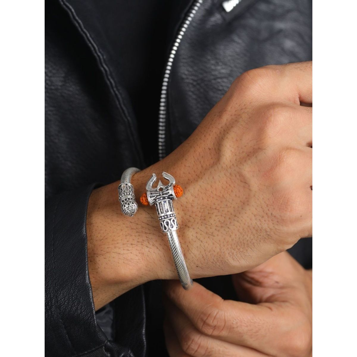 Obmyec Pearl Finger Ring Hand Chain Silver Boho India  Ubuy