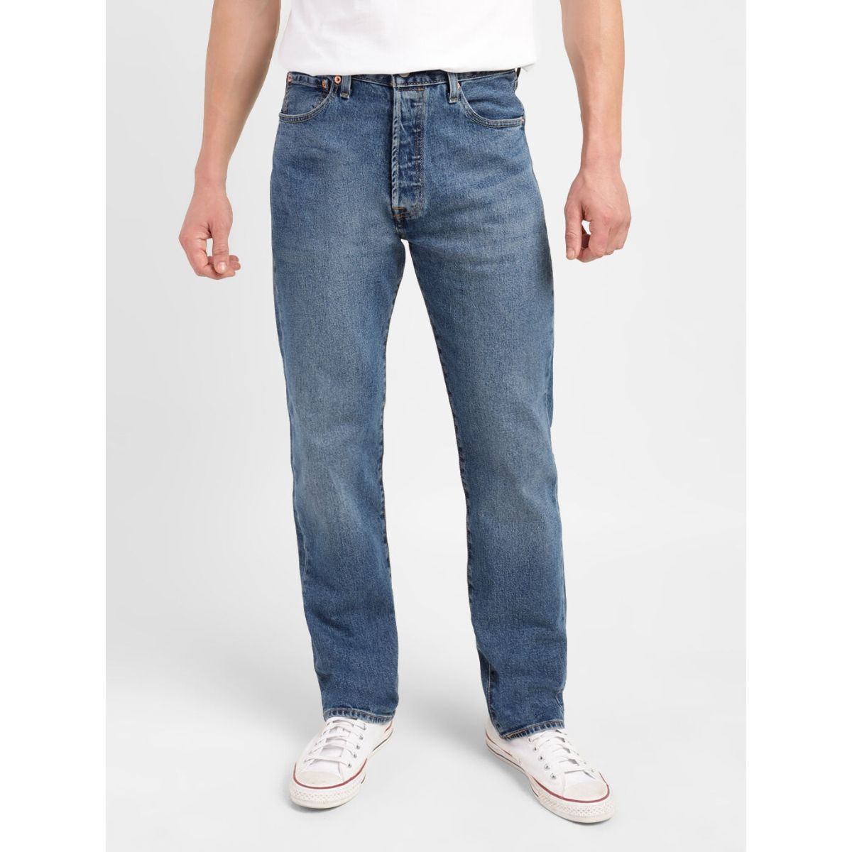 Buy Levi's Mens 501 Blue Regular Fit Jeans Online