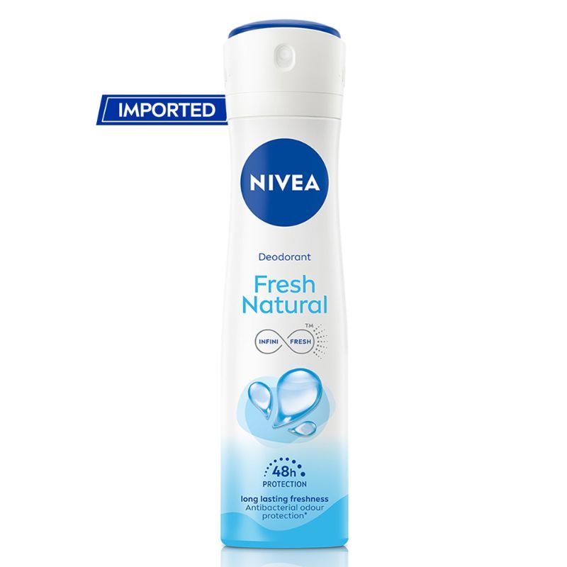 NIVEA Women Deodorant, Fresh Natural, Long Lasting Freshness & 48h Protection