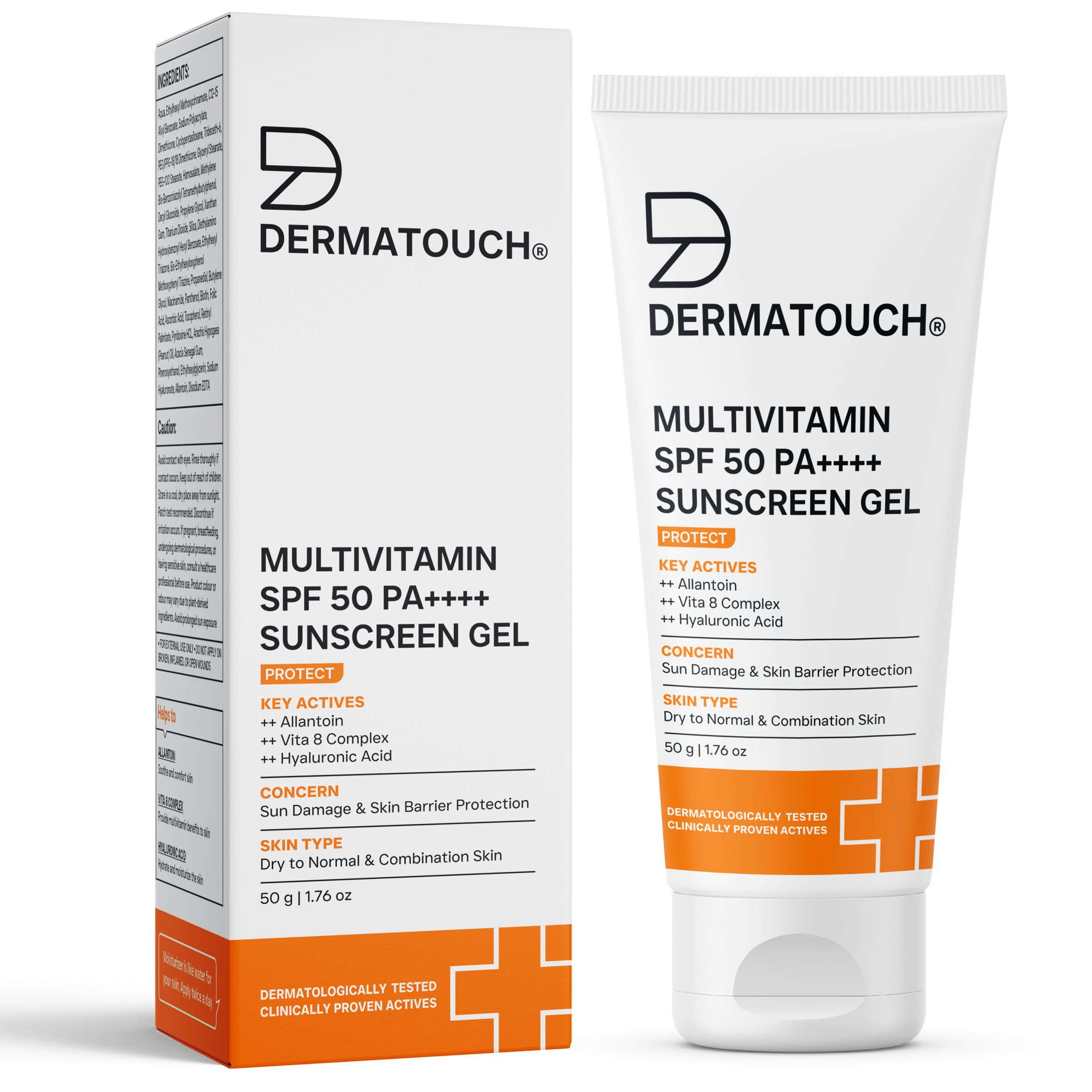 Dermatouch Multivitamin SPF 50 PA+++ Sunscreen Gel