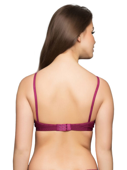 Buy Non-Padded Wirefree Full Coverage T-shirt Bra in Purple - Cotton Rich  Online India, Best Prices, COD - Clovia - BR0184P12