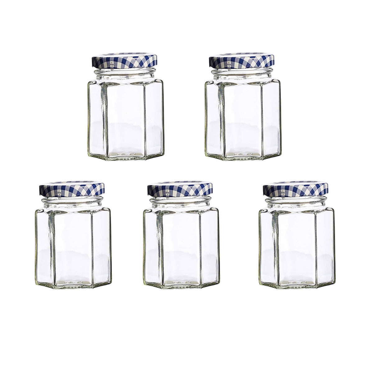 Kilner Hexagonal Twist Top Glass Jar Set Set of 5 (280 Ml) Buy Kilner