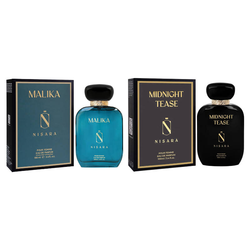 NISARA Malika & Midnight Tease - Perfume For Women,Long Lasting Floral,Woody & Musky Fragrance - view 2