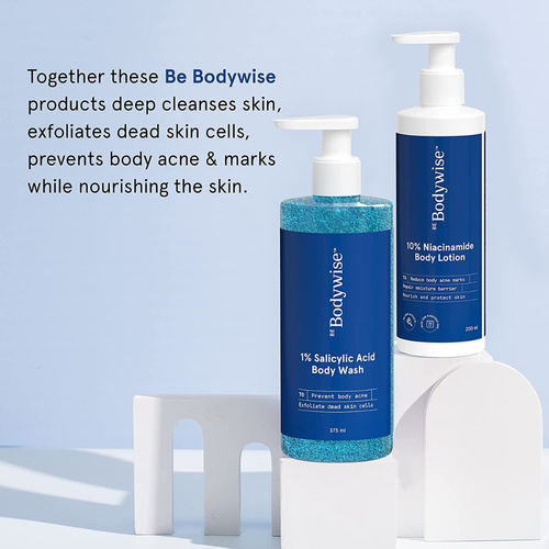 Buy Be Bodywise Back Acne Kit - 1% Salicylic Acid Body Wash & 10