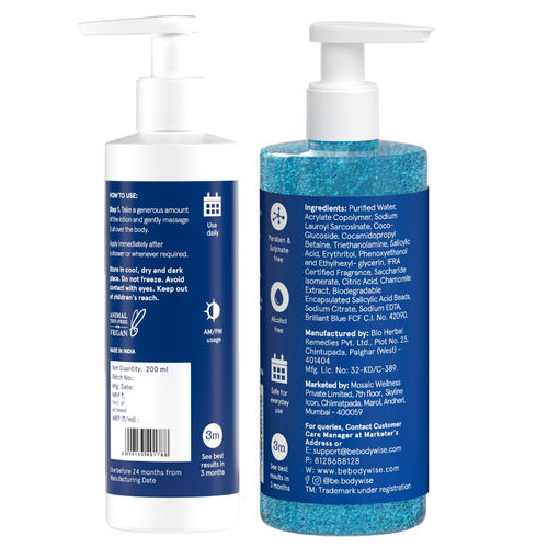 Buy Be Bodywise Back Acne Kit - 1% Salicylic Acid Body Wash & 10