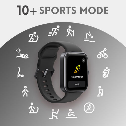 Buy Fastrack Reflex Vox Digital Silicone Black Strap Unisex Smart