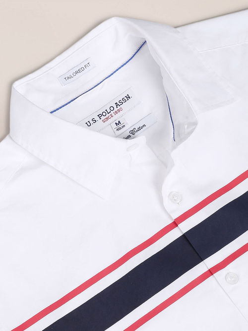POLO Horizontal Stripe Cotton Shirt