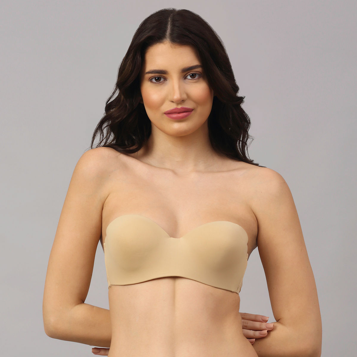 Buy PrettyCat wired strapless tshirt bra - Nude Online