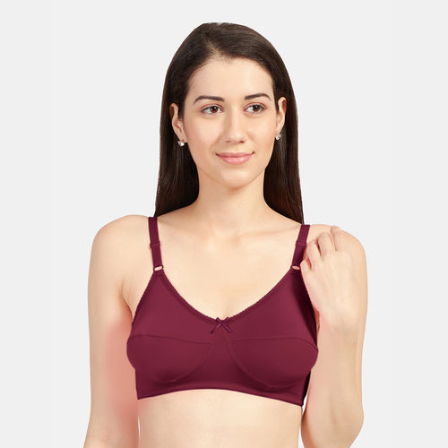 Buy SONARI Women's Cotton Non Padded Non-Wire Regular Bra