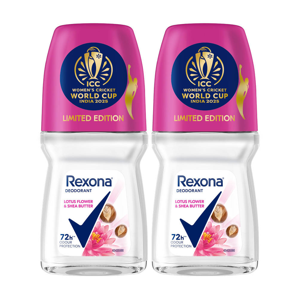Rexona Antiperspirant Roll-On, Lotus Flower & Shea Butter - Pack Of 2