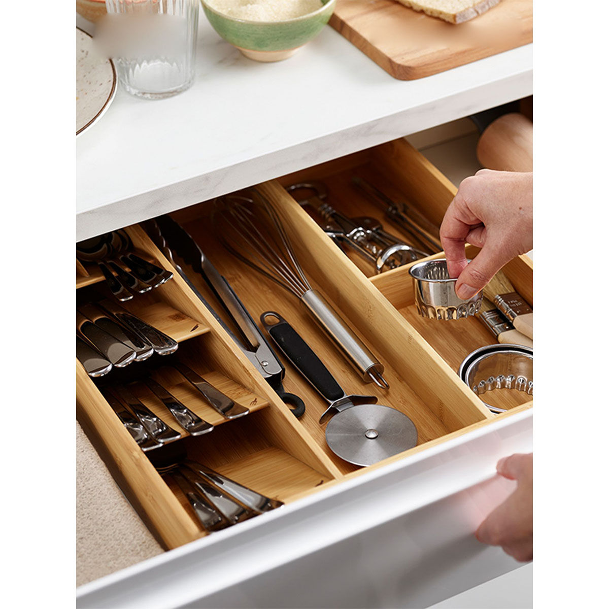 Buy Joseph Joseph Drawer Store Bamboo Cutlery & Utensil Organiser, For
