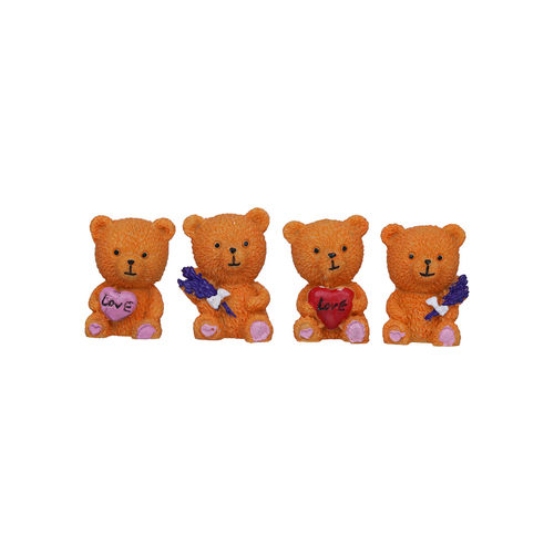 Buy eCraftIndia Set of Cute Teddy Bears with Love Heart and
