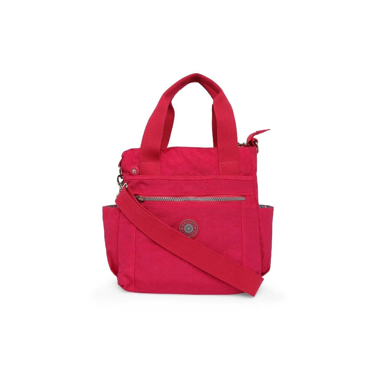 Baomi Crinkle Range Fuchsia Color Soft Case Nylon Sling Bag - Ba-2998031005