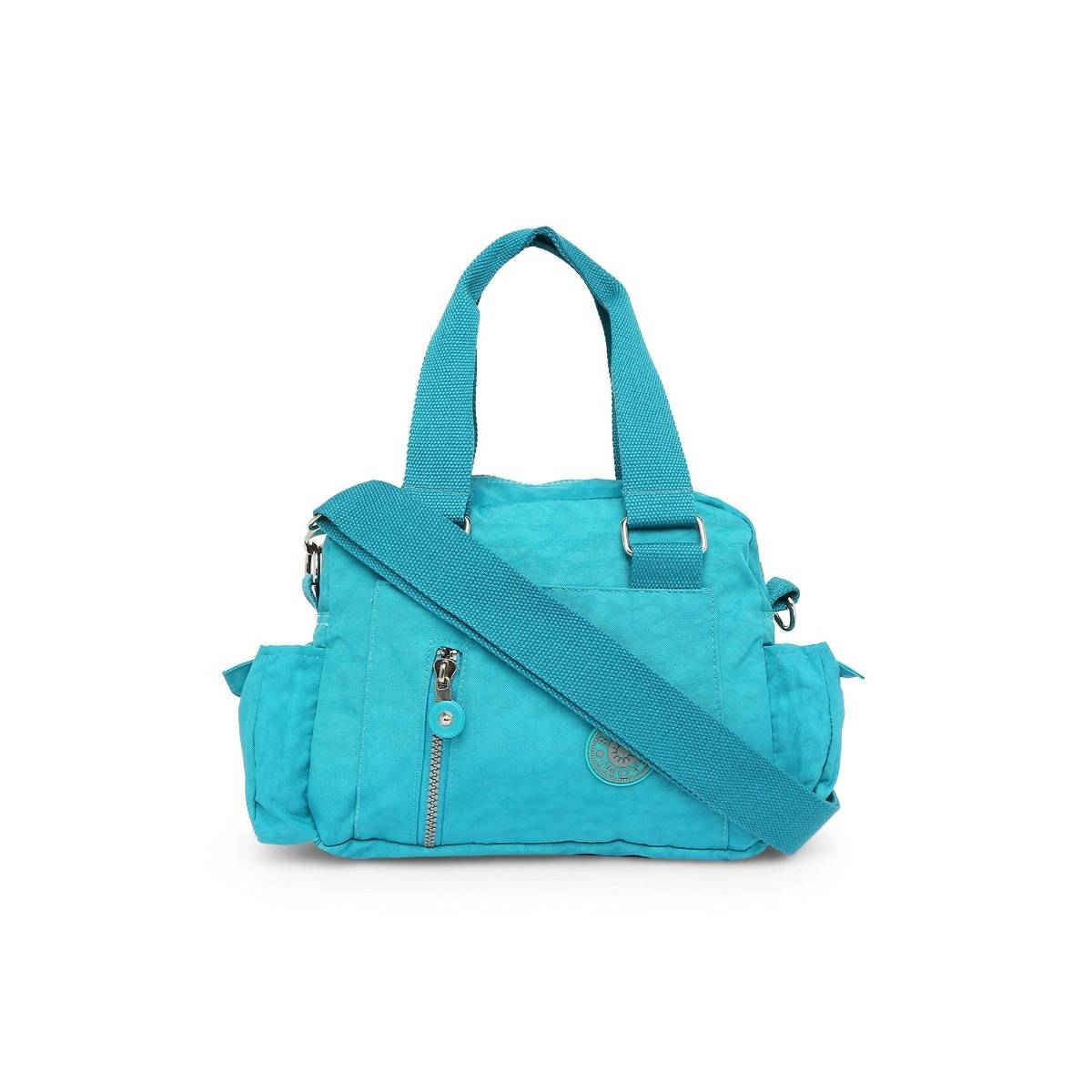 Baomi Crinkle Range Blue Color Soft Case Nylon Handbag - Ba-9174021002