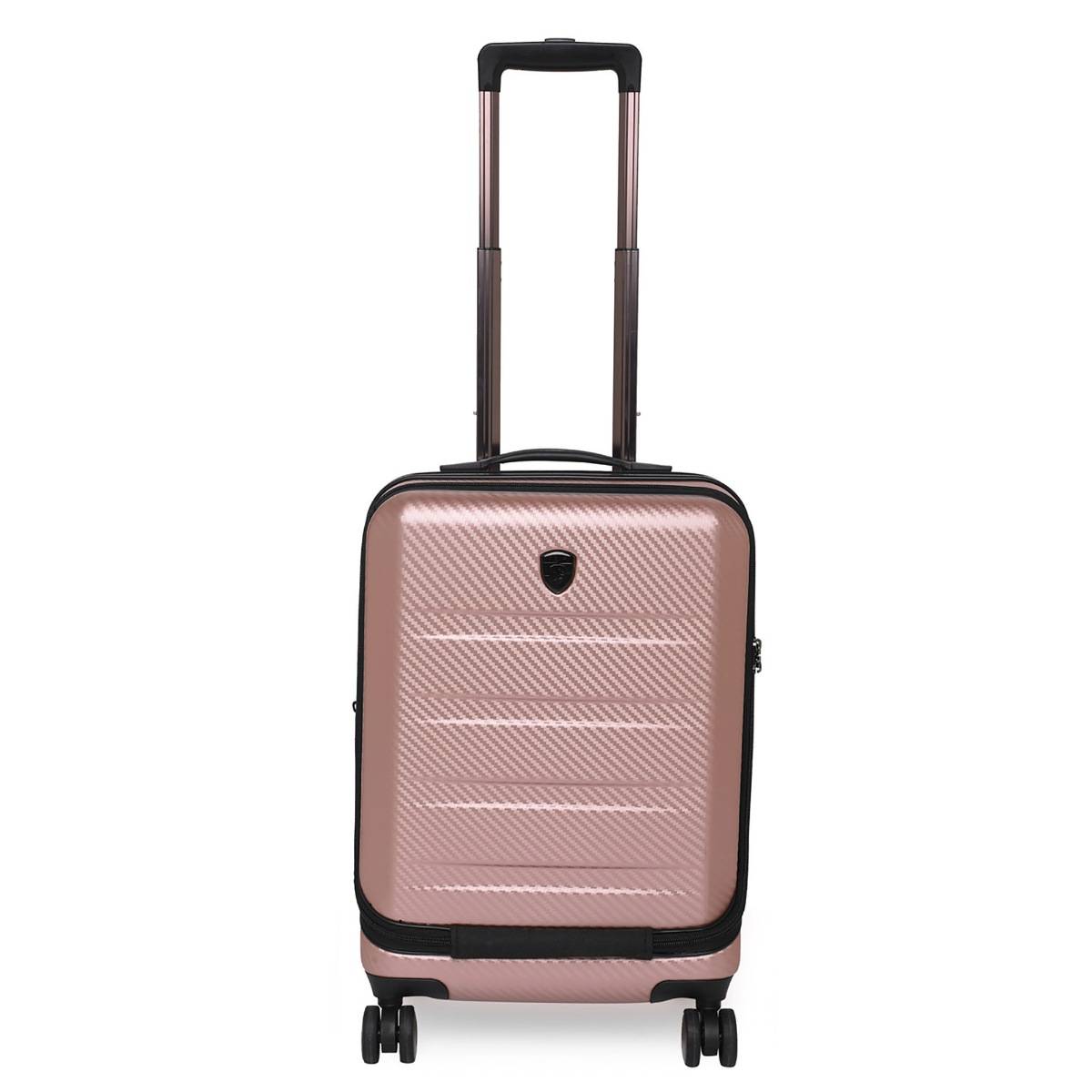 HEYS EZ ACCESS 2.0 Rose Gold Color Polycarbonate Material Hard 21" Cabin Trolley