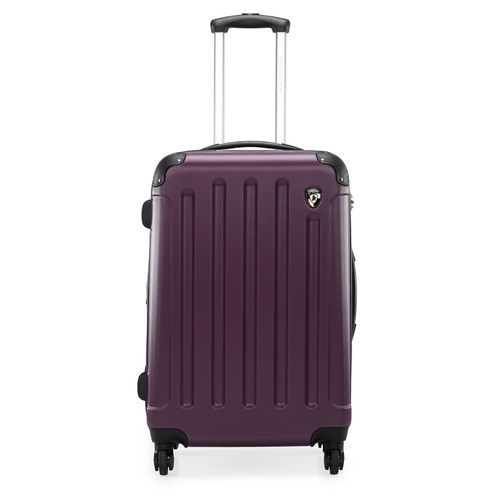 HEYS Revolver Range Purple Color Hard Case Polycarbonate Medium Size Luggage