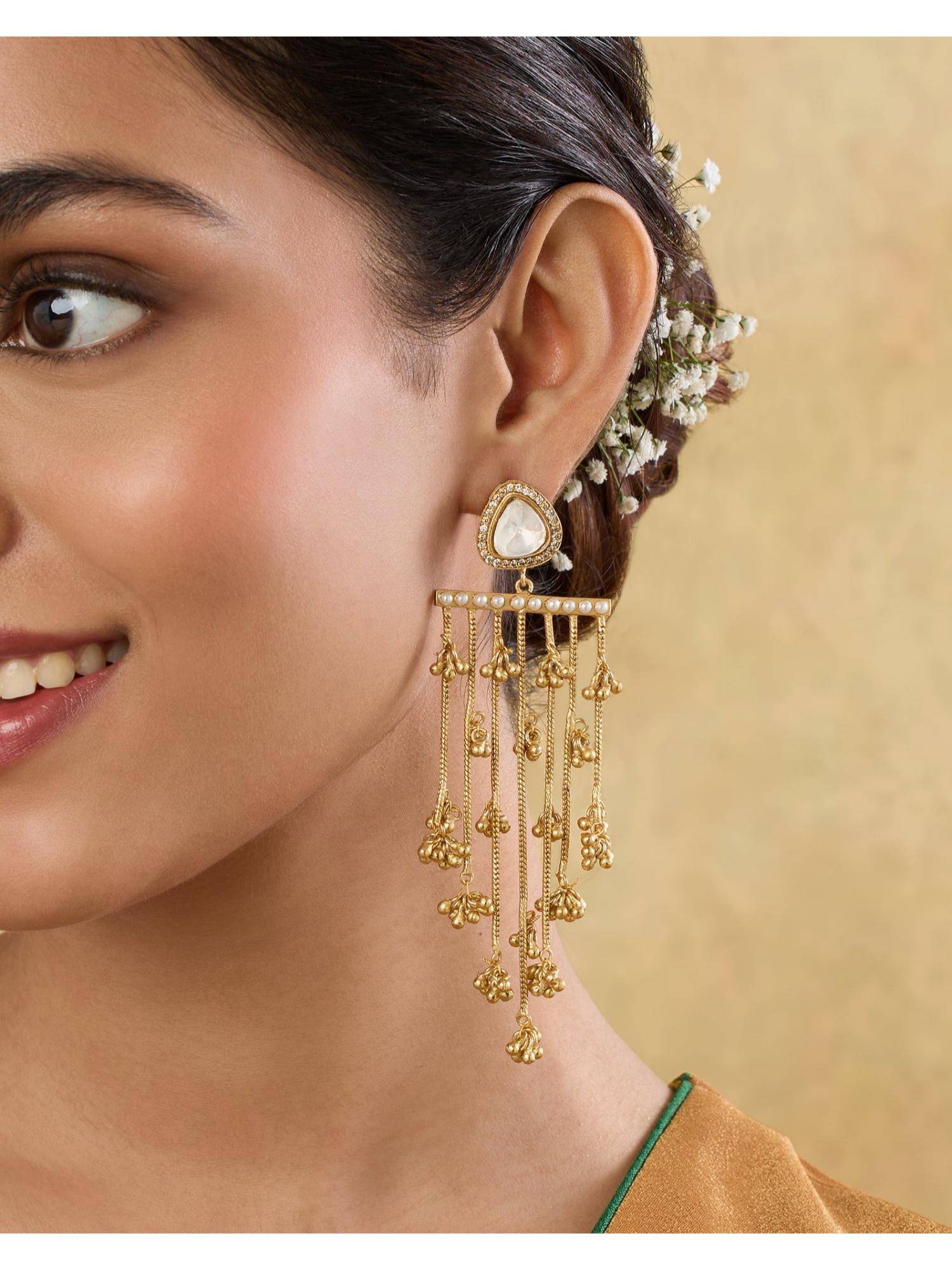Indinoor Lirna Kundan Earrings