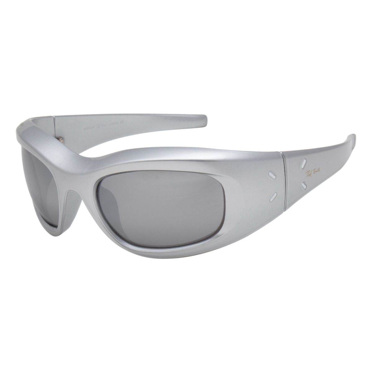 Buy TED SMITH WrapAround Silver Mirror Sunglasses for Men Women (52