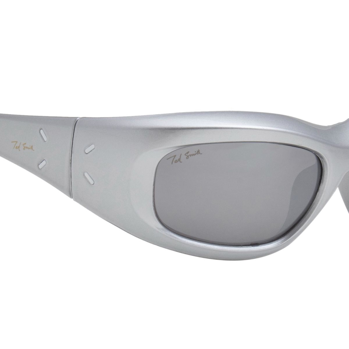 Buy Ted Smith Wrap-around Silver Mirror Sunglasses For Men Women (52 