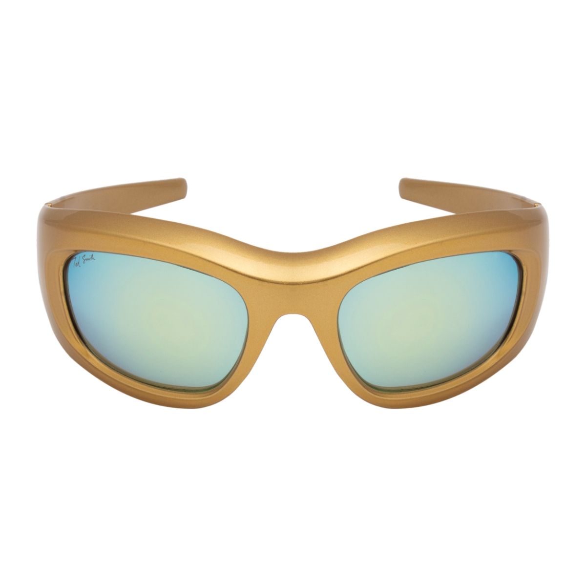 Buy TED SMITH WrapAround Yellow Mirror Sunglasses for Men Women (52