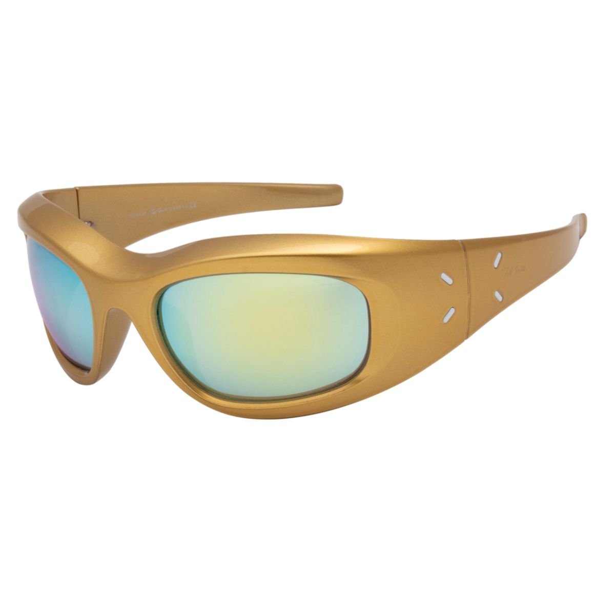 Buy TED SMITH WrapAround Yellow Mirror Sunglasses for Men Women (52