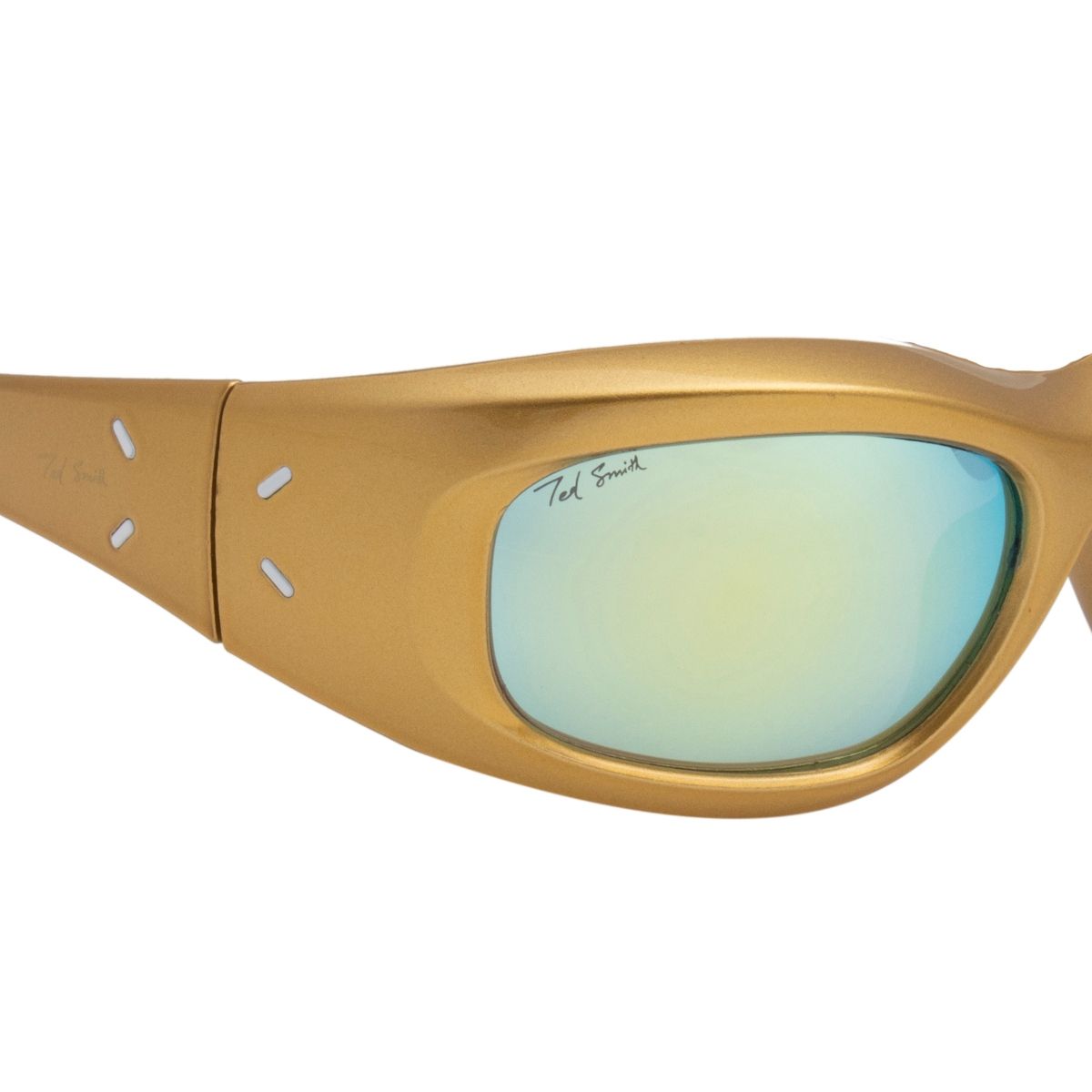 Buy TED SMITH WrapAround Yellow Mirror Sunglasses for Men Women (52
