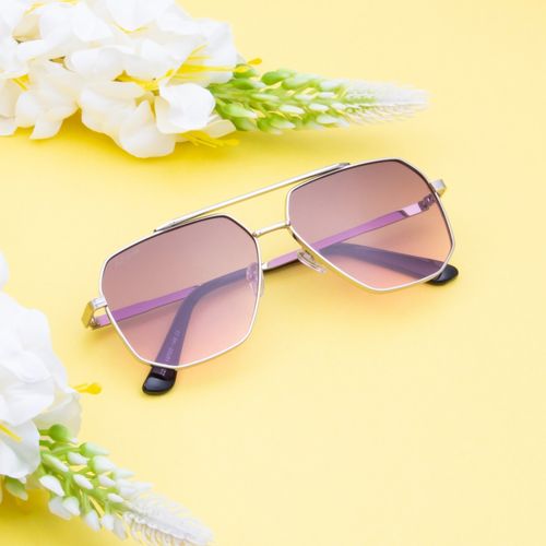 Buy TED SMITH Aviator Pink Sunglasses for Men Women (60) Online