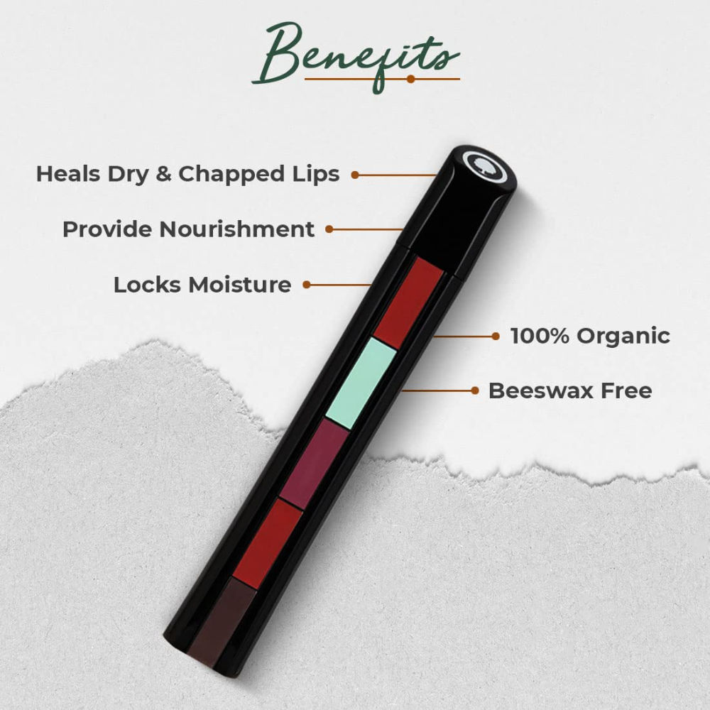 Organic Harvest 5 in 1 Lip Balm for Women Dark Lips with Benefits of