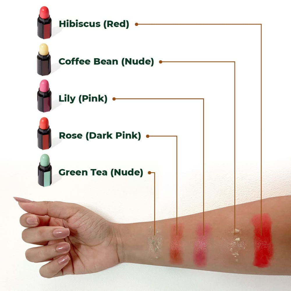 Organic Harvest 5 in 1 Lip Balm for Women Dark Lips with Benefits of