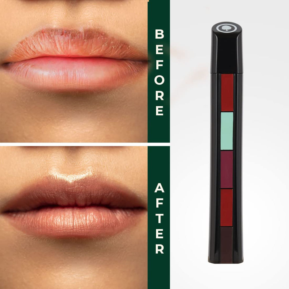 Organic Harvest 5 in 1 Lip Balm for Women Dark Lips with Benefits of