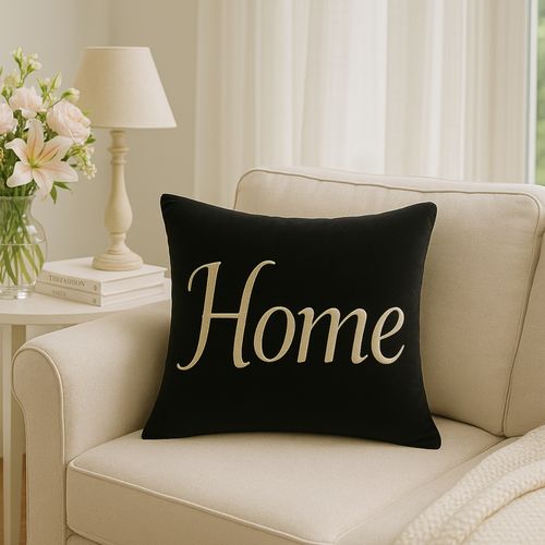 Cushion Cover Pillow With Home Written On It Order Art Decor