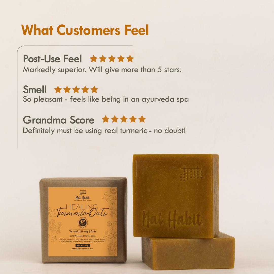 Buy Nat Habit Cold Process Turmeric Butter Bath Soap - Exfoliation ...