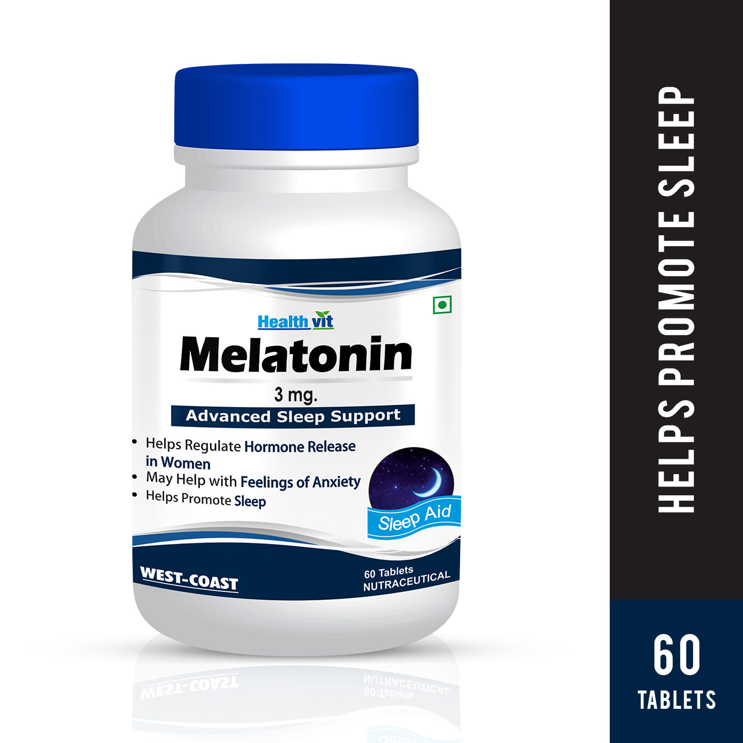 HealthVit Melatonin 3mg 60 Tablets