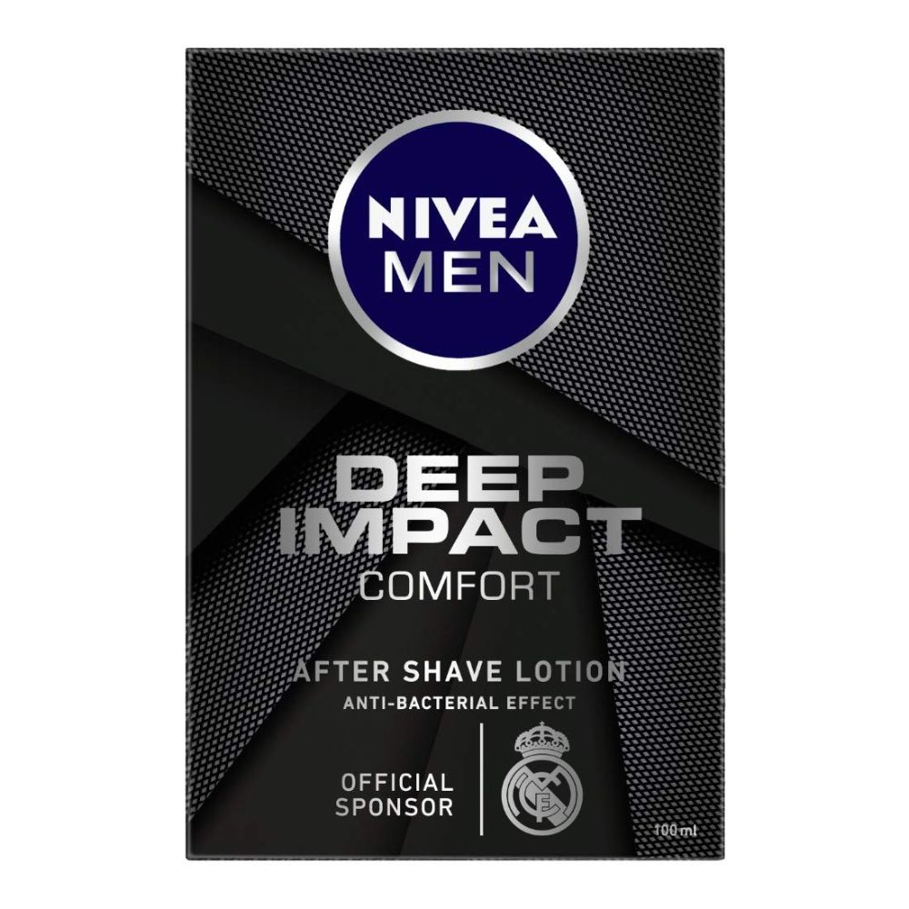NIVEA Men Shaving, Deep Impact Comfort After Shave Lotion, Anti Bacterial Effect